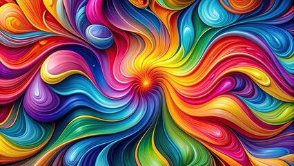 Wall Mural - Vibrant and dynamic abstract patterns exploding with color and movement, explosive, abstract, vibrant, dynamic, colorful