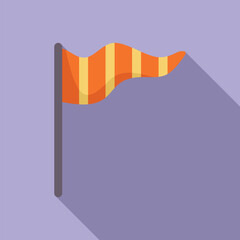Poster - windsock indicating wind direction and strength, used in meteorology and aviation