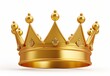 © HUOSEN - 黄金の王冠の3Dベクターアイコン