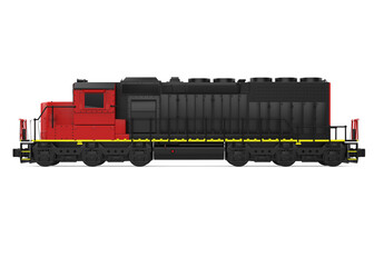 Wall Mural - Diesel Locomotive Train Isolated