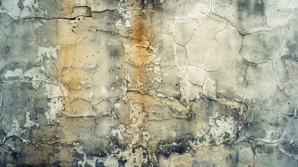 Poster - texture of aged concrete wall construction with a natural grunge color scheme