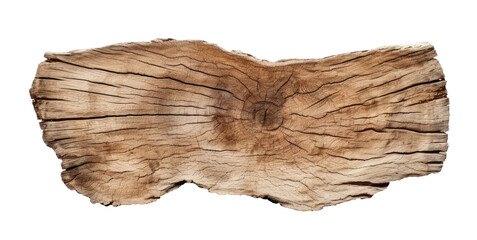 Wall Mural - cross section of an old big tree isolated on transparent background