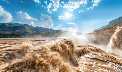 river in the mountains