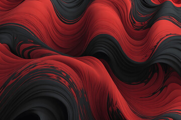 Wall Mural - Abstract Canvas With Red And Black Dripping Blood Design