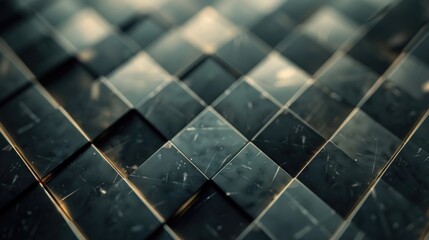 Wall Mural - Close up of black and white patterned surface