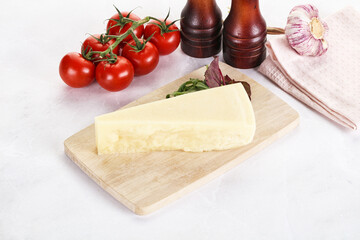 Wall Mural - Piece Italian hard parmesan cheese