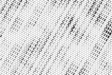 Fototapete - Triangle Shapes Vector Abstract Geometric Technology Oscillation Wave Isolated on Light Background. Halftone Triangular Retro Simple Pattern. Minimal 80s Style Dynamic Tech Wallpaper