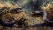 © Varunee - Dynamic Snake Attack in Mid Motion Showcasing Nature s Raw Predatory Power