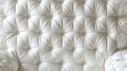 Sticker - White antique couch fabric