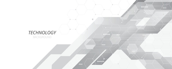 Aufkleber - Mix Vector technology background. Design background for science, medicine, or technology.	