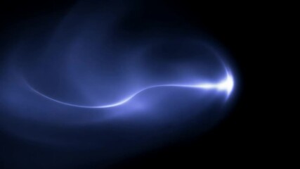 Poster - Abstract video of white moonlight glowing in the dark, symbolizing mystery and wonder, film overlay effect, motion elements, video effects