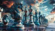© XtzStudio - Chessboard Kingdom: A Dramatic Setting