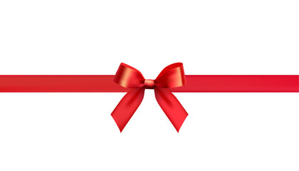Wall Mural - red bow design material