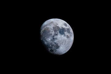 Wall Mural - full moon with moon craters on a dark space background high definition