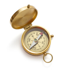 compass on white background