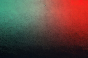 Wall Mural - Abstract grainy gradient background red Green black noise texture retro banner poster backdrop design