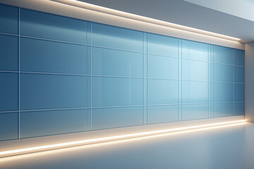 Poster - Blue wall facade background