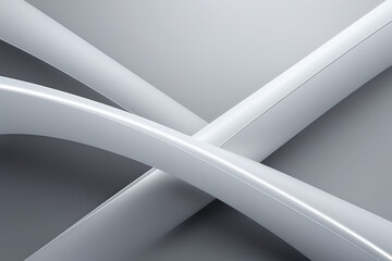 Poster - Metallic silver gray business technology stripe background
