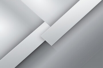Poster - Metallic silver gray business technology stripe background