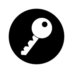 Key icon vector. Lock iluustartion sign. Closed symbol or logo.