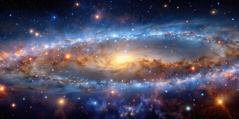 Wall Mural - endless universe filled with galaxy stars, space, stars, galaxies, cosmos, astronomy, exploration, i