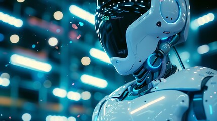 Fototapete - ai artificial intelligence technology smart robot ai artificial intelligence by enter command intern