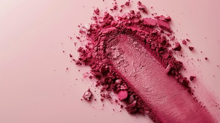 Poster - Crushed Pink Eyeshadow On A Pink Background