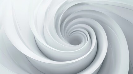 Wall Mural - Abstract White Spiral Design