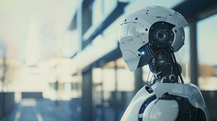 Fototapete - ai artificial intelligence technology smart robot ai artificial intelligence by enter command intern