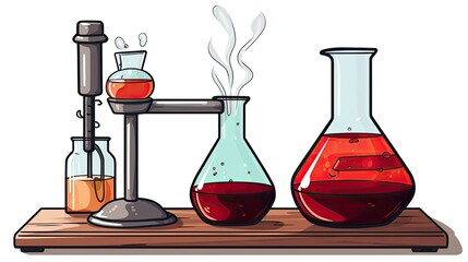 Wall Mural - chemical glassware