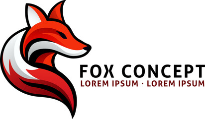 Poster - Fox Animal Design Icon Mascot Illustration Concept