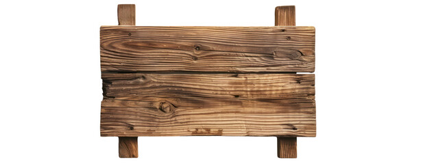 Wall Mural - different a piece of wood empty sign on transparent background