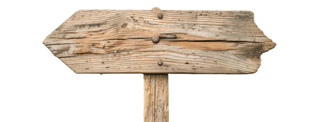 Wall Mural - different a piece of wood empty sign on transparent background