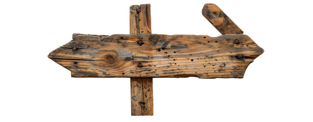 Wall Mural - different a piece of wood empty sign on transparent background