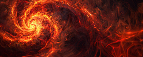 Wall Mural - A dynamic fire background with flames swirling in a vortex, creating a sense of motion and intensity.