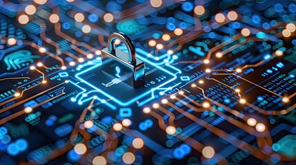 Cyber ​​security and data protection, internet network security