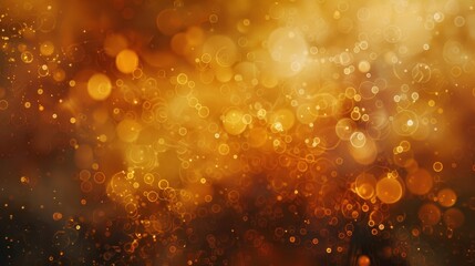 Abstract wallpaper with gold and bronze hues confetti elements and textures