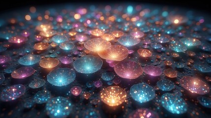 Wall Mural - Abstract background of colorful shapes