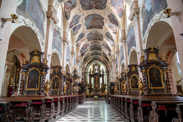 Wall Mural - Strahov Monastery, a Premonstratensian abbey founded in 12 century, located in Strahov, Prague, Czech Republic