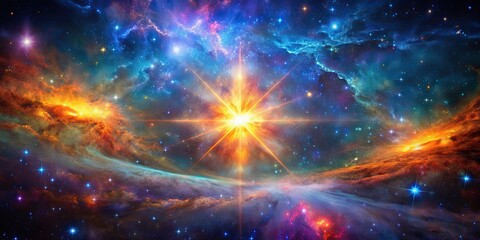 Wall Mural - stunning image of a vibrant and colorful star galaxy in outer space, stars, galaxies, space, astrono