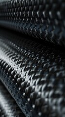 Aufkleber - Close-up view of Carbon fiber pipes