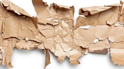 Poster - A close-up view of a piece of cardboard on a white surface