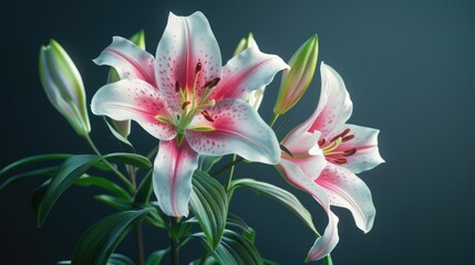 Aufkleber - Fresh bouquet of mixed flowers in a decorative vase, suitable for home decor or as a gift