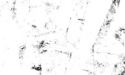 Wall Mural - Abstract Black and White Illustration Texture. Grunge Vintage Surface with Dirty Pattern in Cracks, Spots, Dots. Abstract Monochrome Background