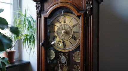 Poster - Describe the process of setting and maintaining a grandfather clock.