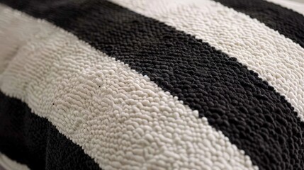 Wall Mural - Discuss the bold statement of a high-contrast striped texture.