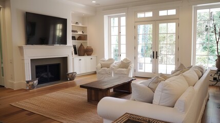 Poster - Explain how to incorporate technology seamlessly into your living room.