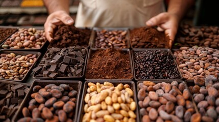 Canvas Print - Explain the process of how chocolate is made from bean to bar.