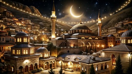 Berat Kandili. Translation: islamic holy night, vector
