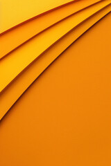 Poster - abstract background with overlapping yellow paper layers creating a modern and vibrant textured patt